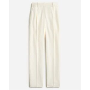 NWT J. Crew Women's Essential Pant City Twill Size 0 Soft Ivory Corpcore